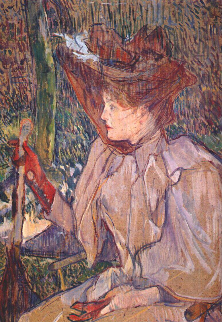 Woman with Gloves (Honorine Platzer) by Henri de Toulouse-Lautrec — Oil Painting Reproduction