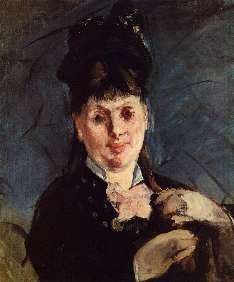 Woman with umbrella by Edouard Manet — Oil Painting Reproduction