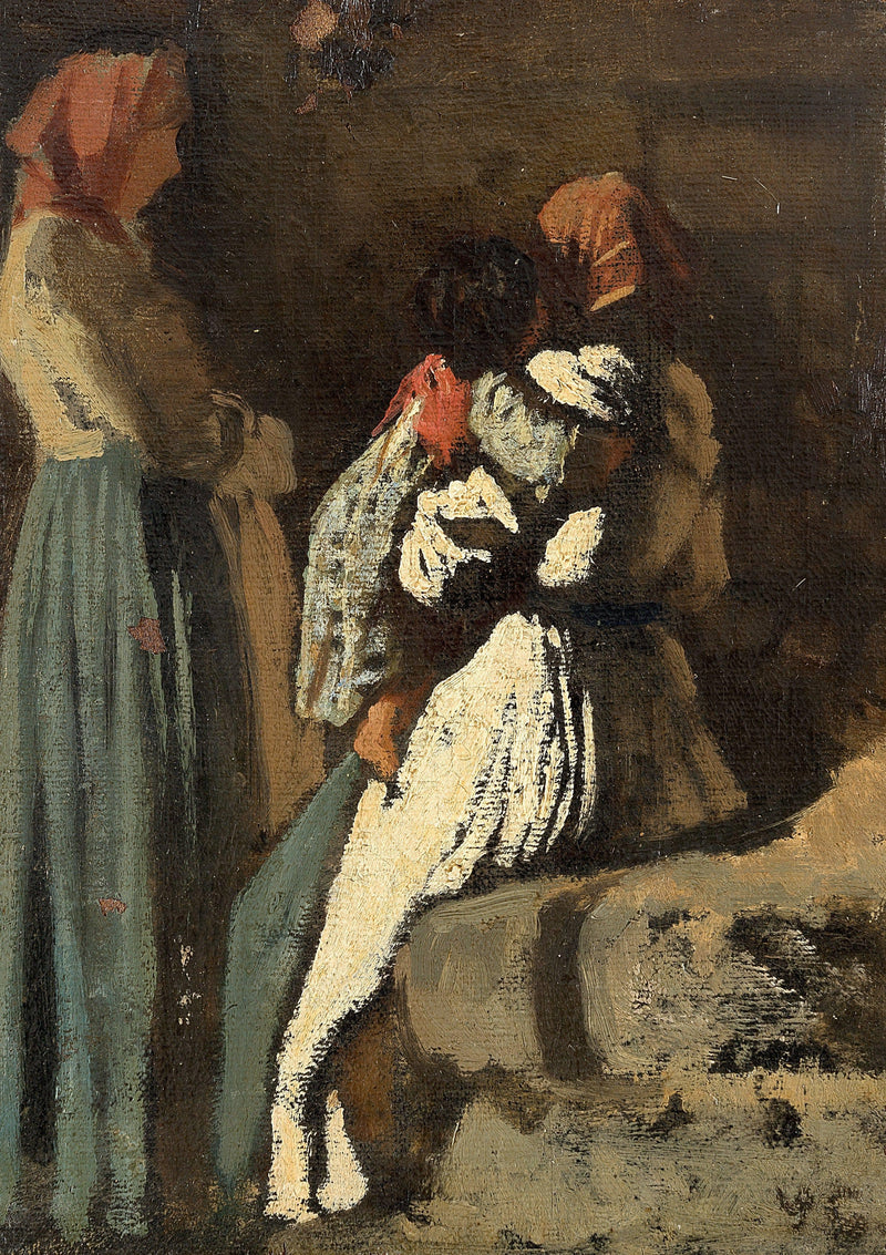Women in Montemurlo by Vincenzo Cabianca — Oil Painting Reproduction