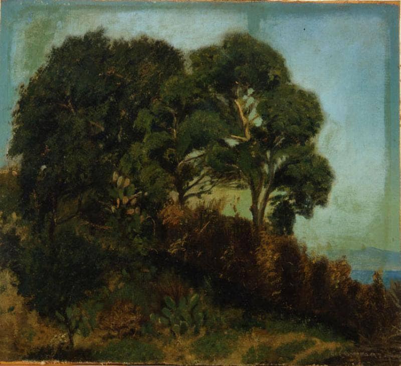 Woodland landscape by Michele Cammarano — Oil Painting Reproduction