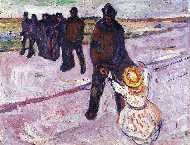 Worker and Child by Edvard Munch — Oil Painting Reproduction