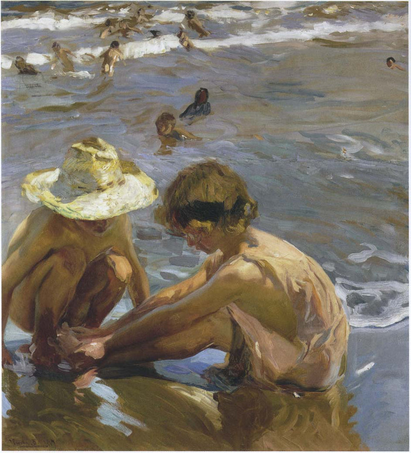 Wounded foot by Joaquín Sorolla — Oil Painting Reproduction