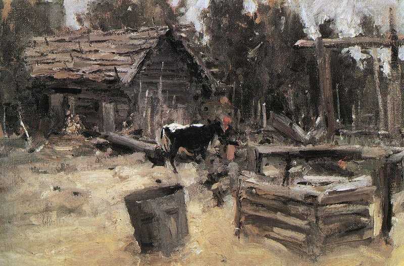 Yard by Konstantin Korovin — Oil Painting Reproduction