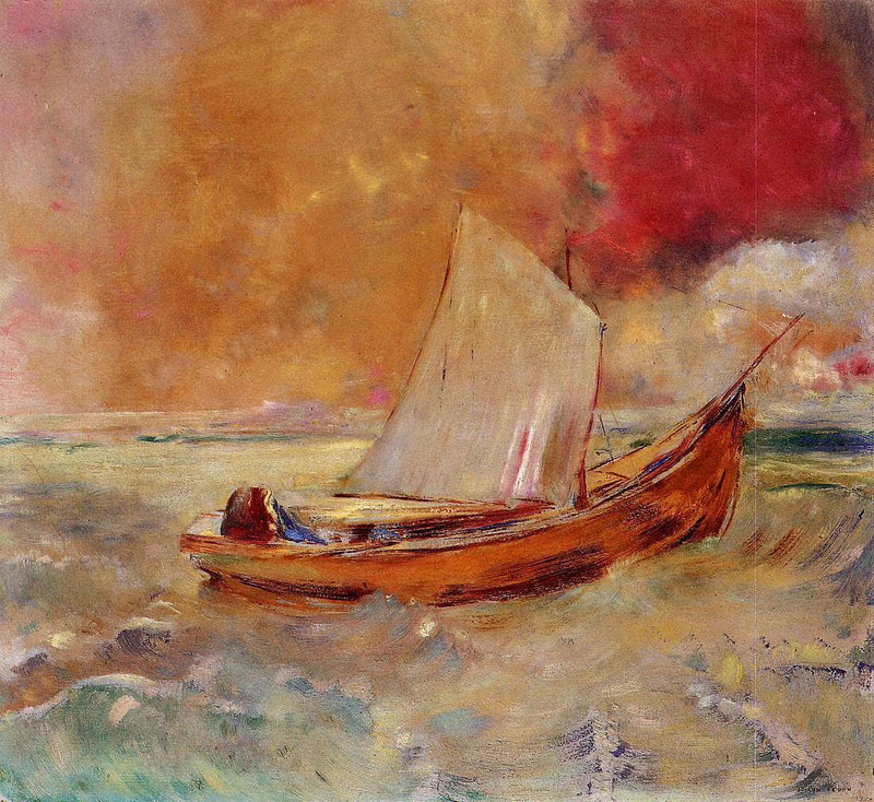 Yellow Boat by Odilon Redon — Oil Painting Reproduction
