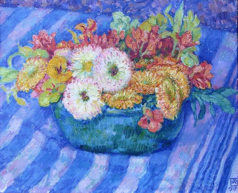 Yellow Bouquet by Theo van Rysselberghe — Oil Painting Reproduction