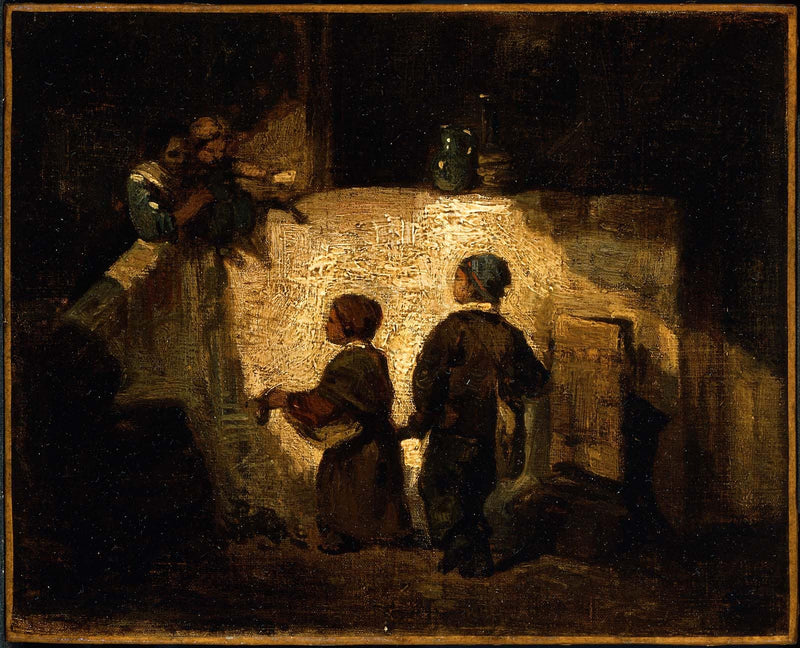 Young Beggars by Alexandre-Gabriel Decamps — Oil Painting Reproduction