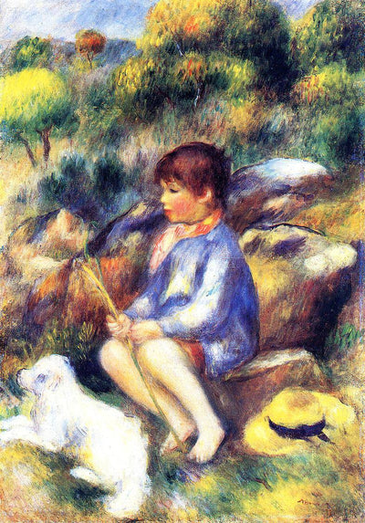Young Boy by the River in apartment