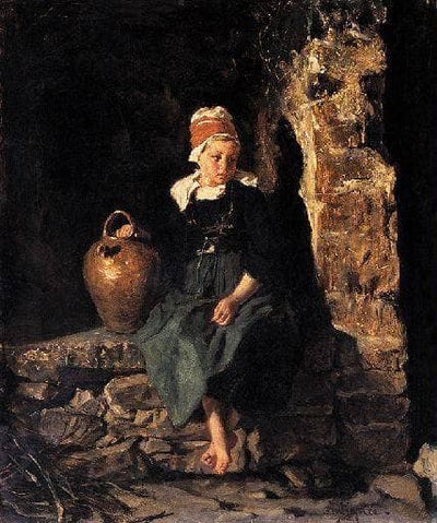 Young Breton from Bénodet in study