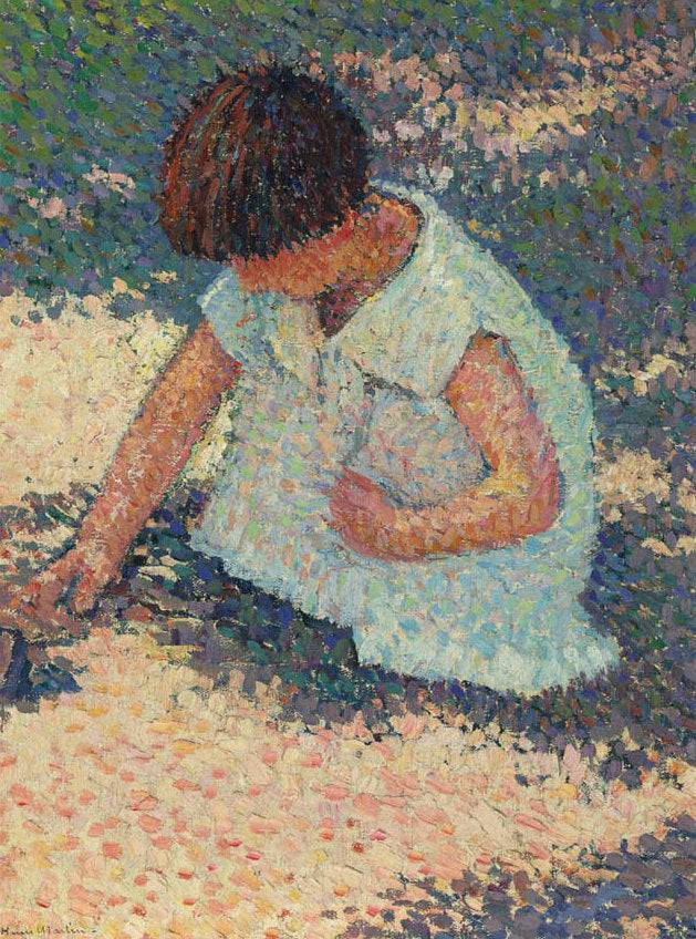 Young Girl by Henri Martin — Oil Painting Reproduction