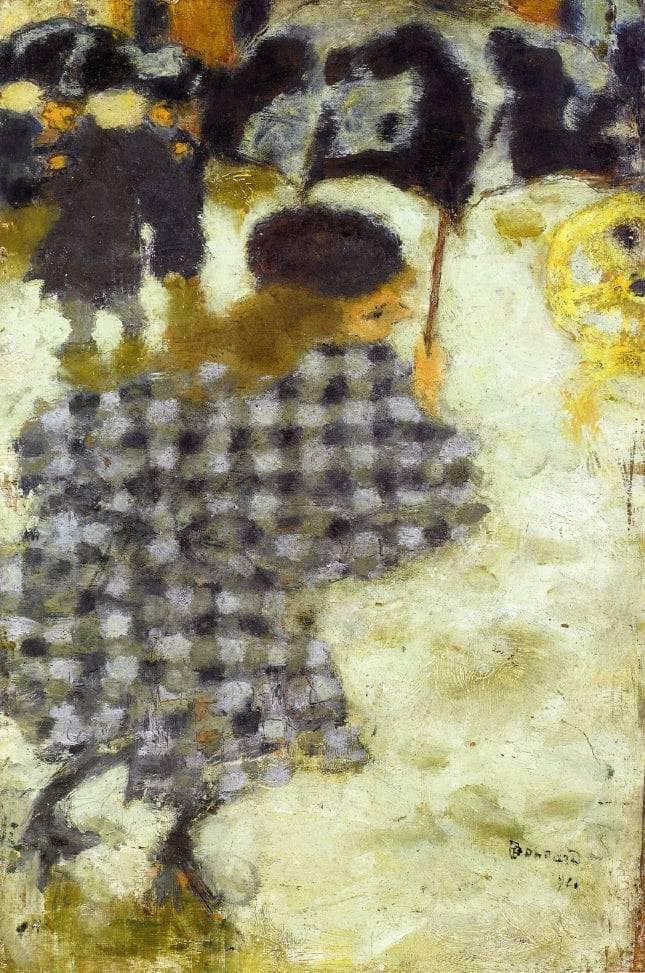 Young Girl with Umbrella by Pierre Bonnard — Oil Painting Reproduction