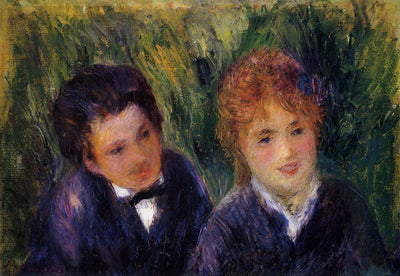 Young Man and Young Woman in hallway