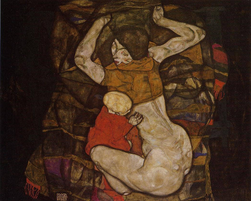Young Mother by Egon Schiele — Oil Painting Reproduction