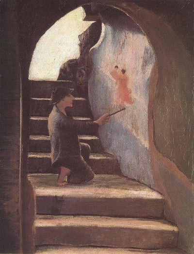 Young Painter in study