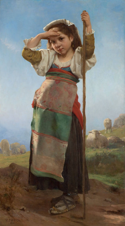Young Shepherdess in living room