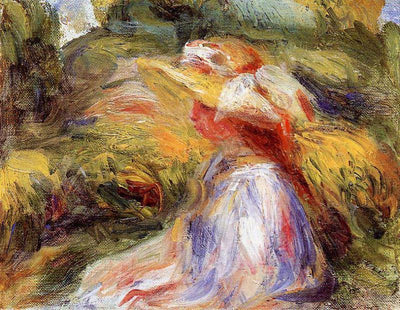 Young Woman in a Hat in living room