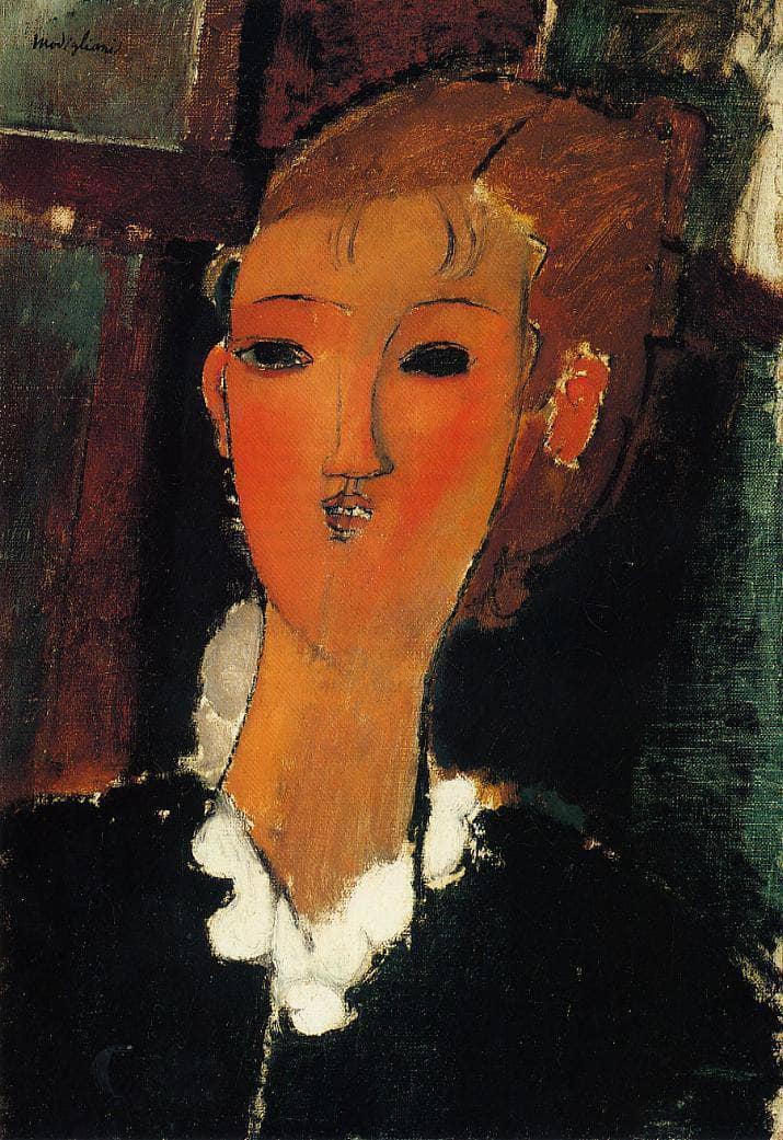 Young Woman in a Small Ruff by Amedeo Modigliani — Oil Painting Reproduction