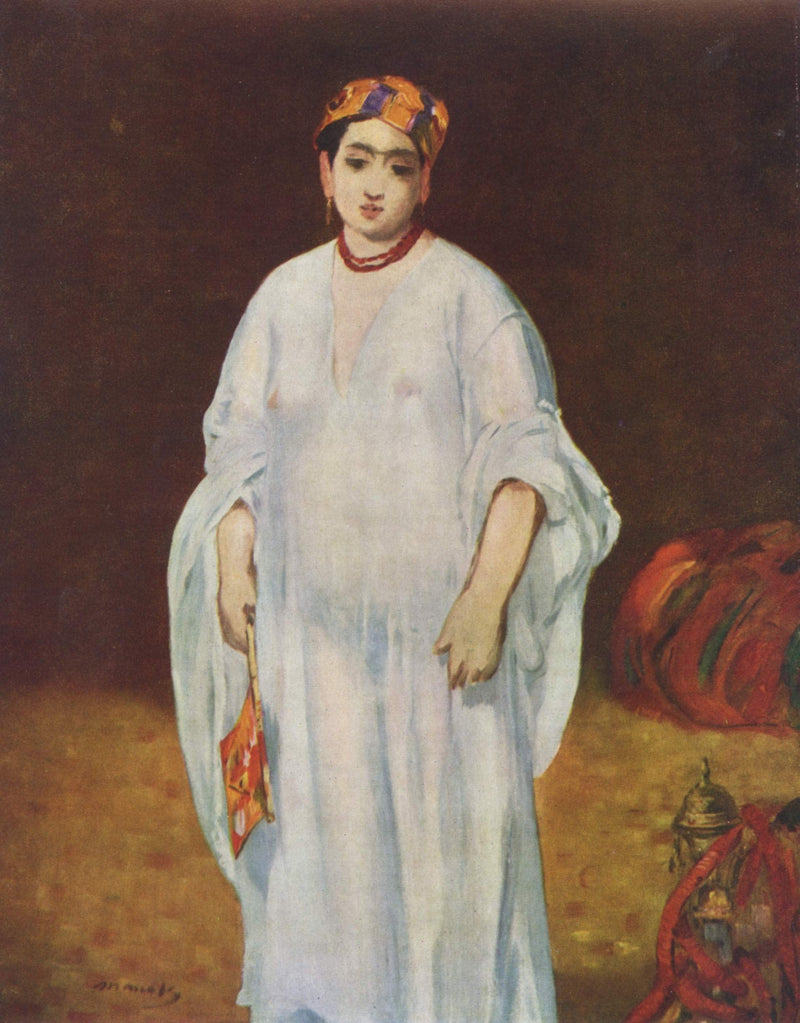 Young Woman in Oriental Garb by Edouard Manet — Oil Painting Reproduction