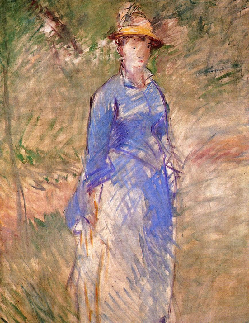 Young woman in the garden by Edouard Manet — Oil Painting Reproduction