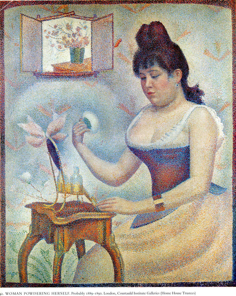 Young Woman Powdering Herself by Georges Seurat — Oil Painting Reproduction