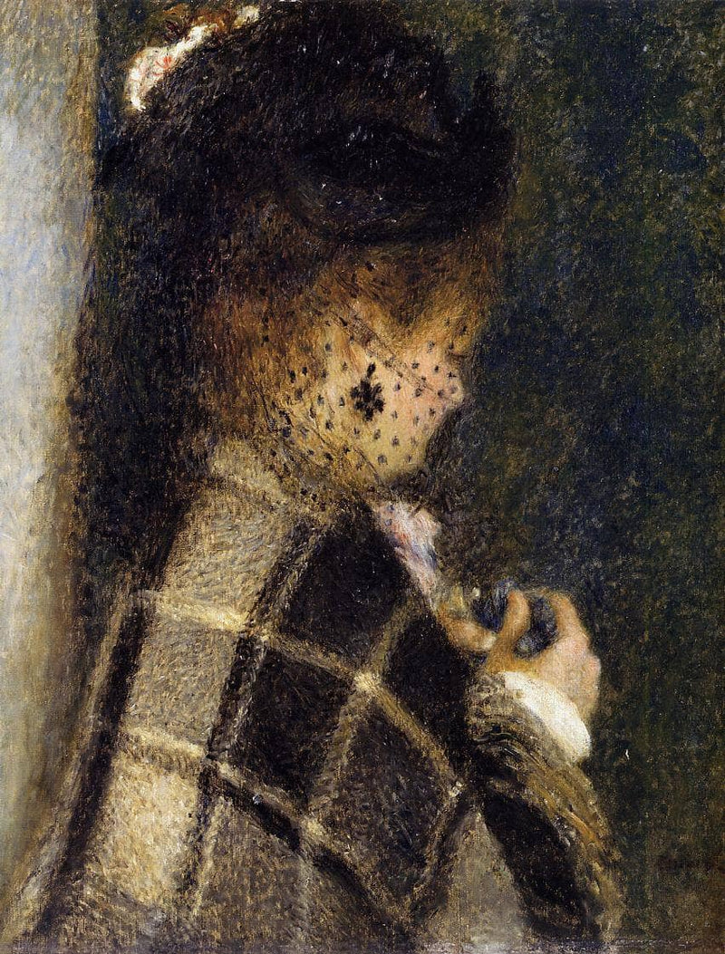 Young Woman with a Veil by Pierre-Auguste Renoir — Oil Painting Reproduction