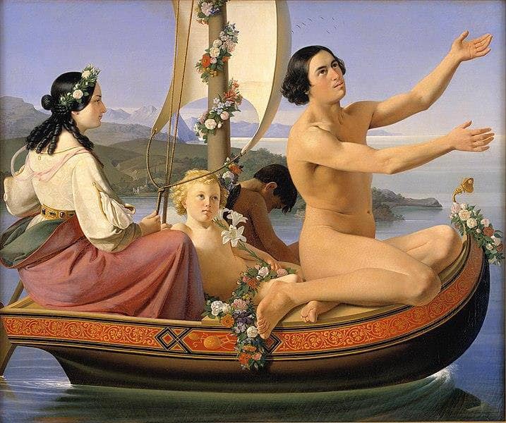 Youth. From the series: The Four Ages of Man by Ditlev Blunck — Oil Painting Reproduction