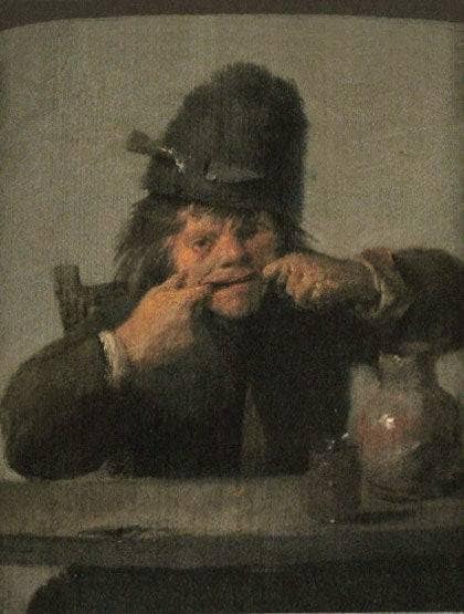 Youth Making a Face by Adriaen Brouwer — Oil Painting Reproduction