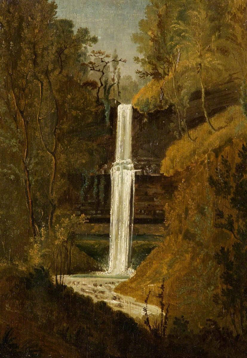 Ysgwd or Scwd Fall, Neath Valley by Penry Williams — Oil Painting Reproduction