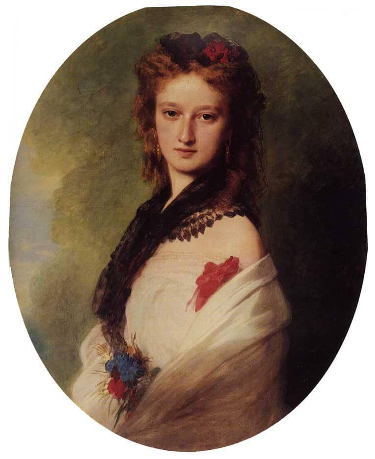 Zofia Potocka, Countess Zamoyska by Franz Xaver Winterhalter — Oil Painting Reproduction