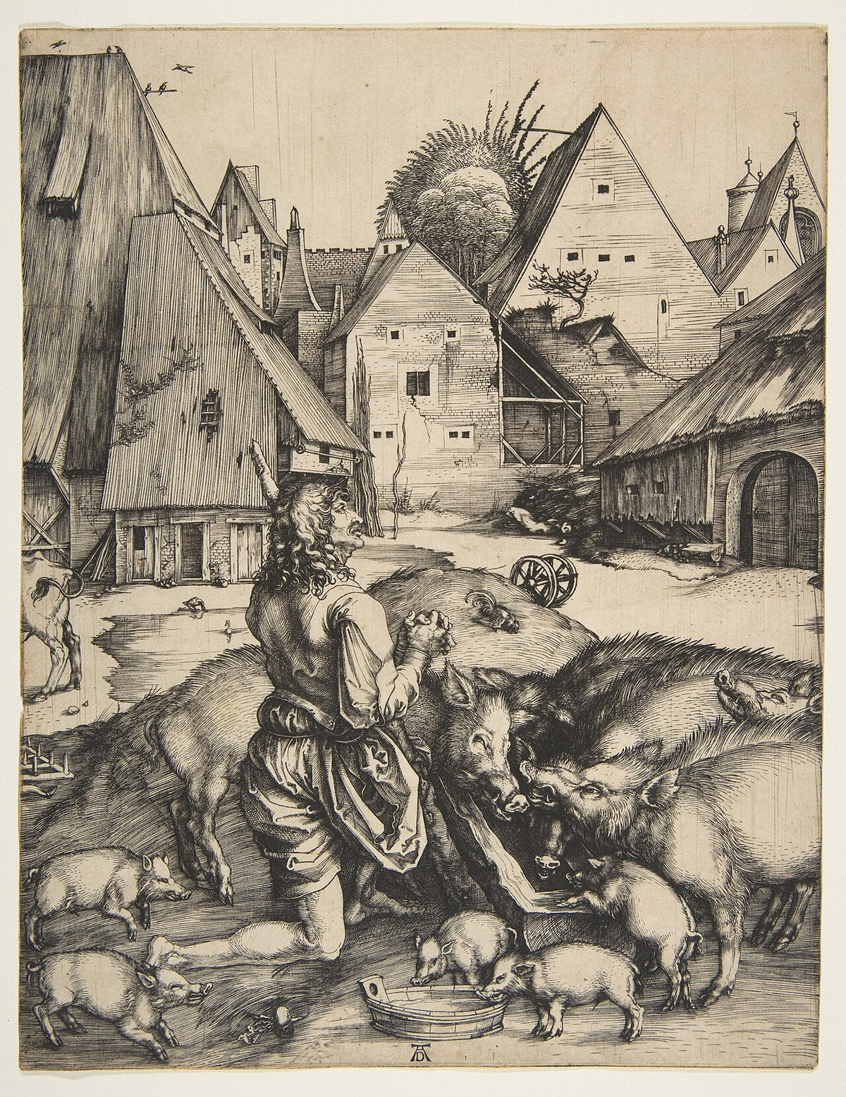 Albrecht Dürer, The Prodigal Son, about 1496