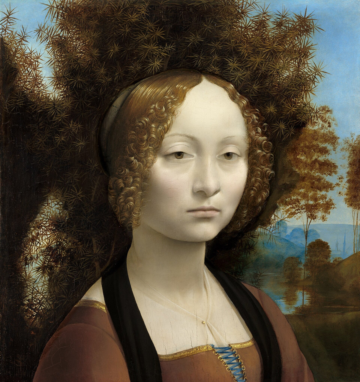 Leonardo da Vinci, Ginevra de' Benci, c. 1476