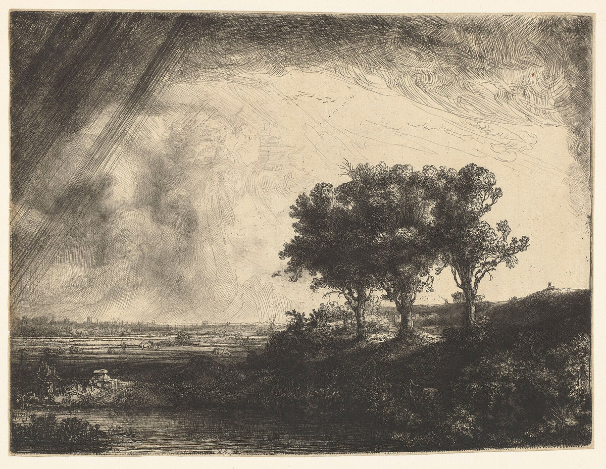 Rembrandt, The Three Trees, 1643