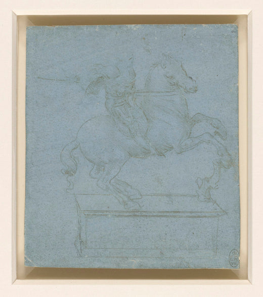 Leonardo da Vinci, A design for an equestrian monument, c. 1485 to 1488