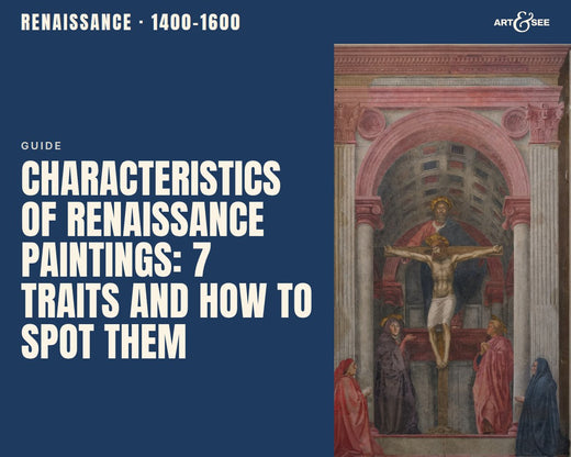 Characteristics of Renaissance Paintings: 7 Traits and How to Spot Them: cover showing Masaccio, Holy Trinity, about 1425-1428