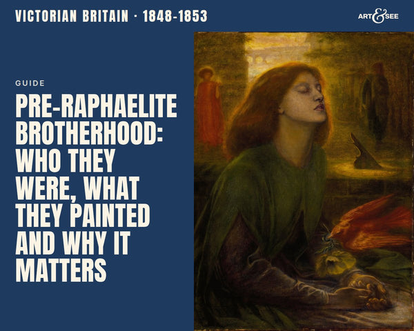 Pre-Raphaelite Brotherhood: Who They Were, What They Painted and Why It Matters: cover showing Dante Gabriel Rossetti, Beata Beatrix, c. 1864-1870