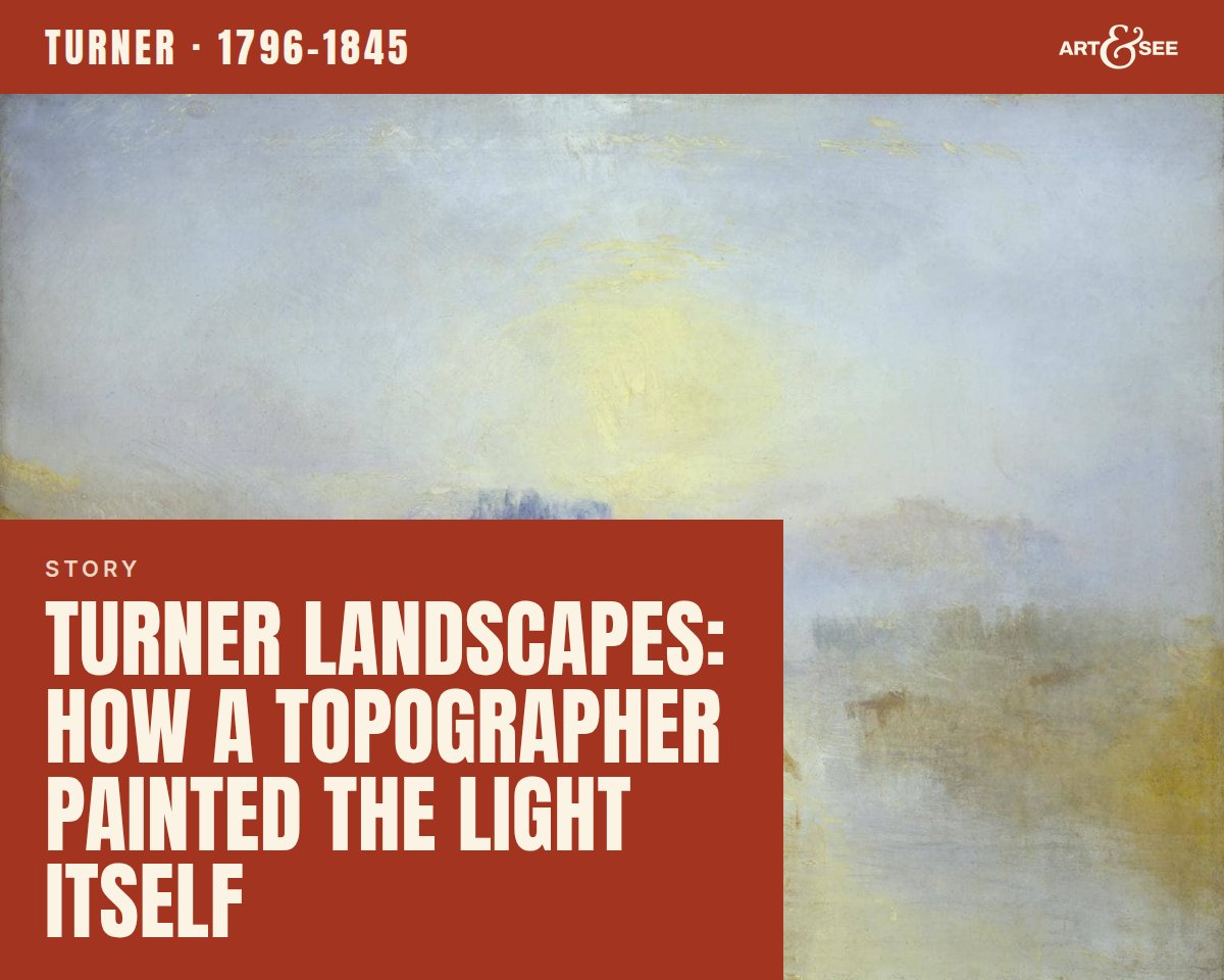 Turner Landscapes: How a Topographer Painted the Light Itself: cover showing J.M.W. Turner, Norham Castle, Sunrise, c.1845