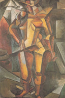 Female Model by Lyubov Popova — hand-painted abstract oil painting reproduction on canvas