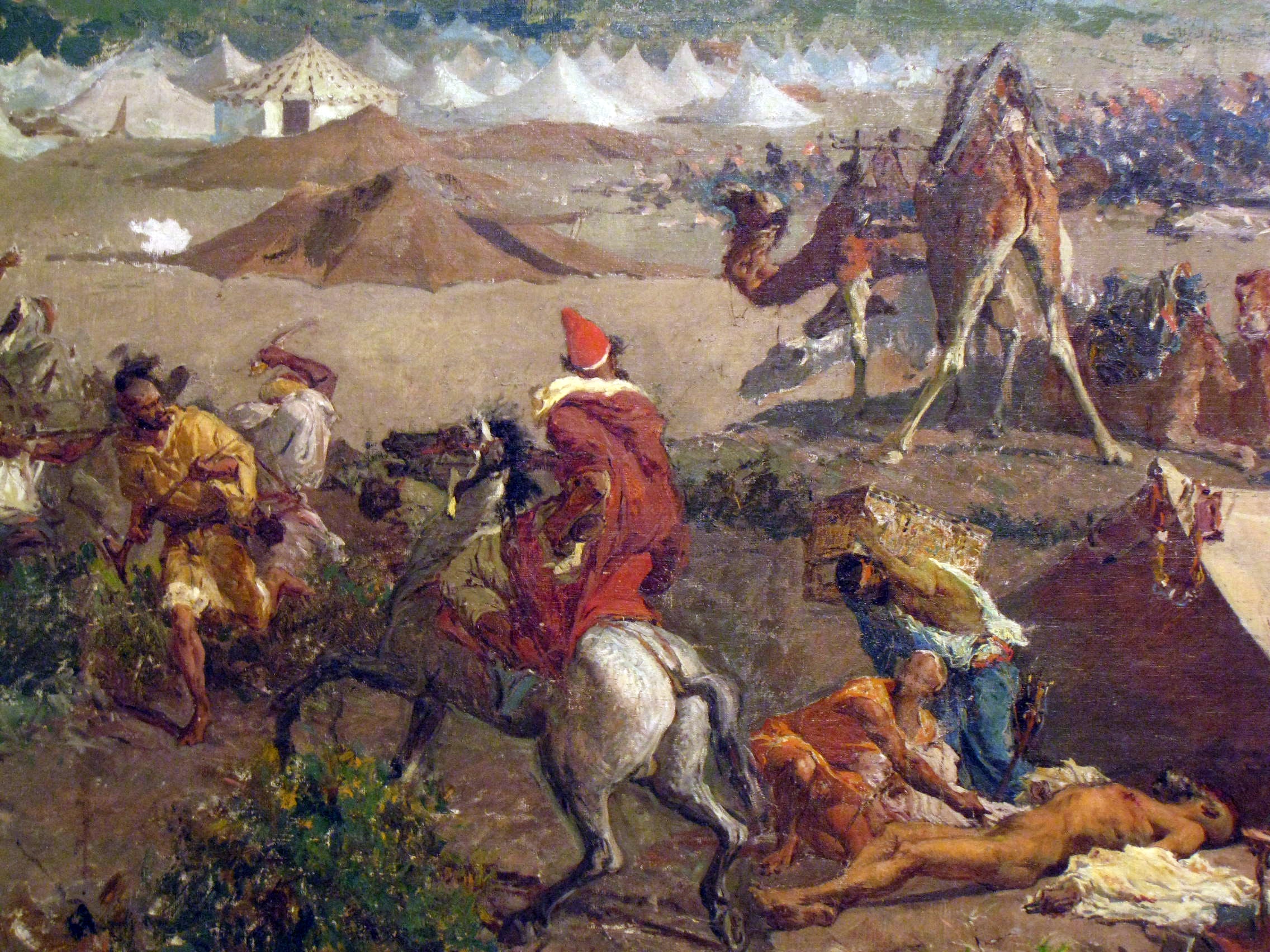 The Battle of Tetouan (detail) - Marià Fortuny