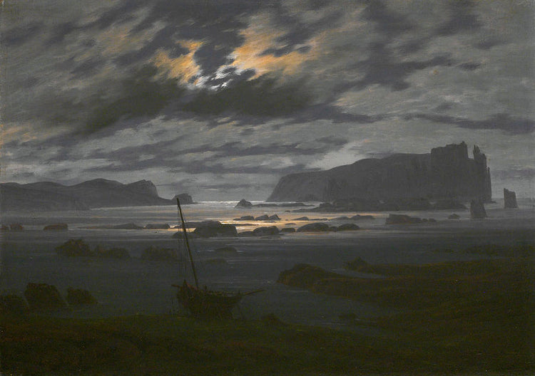 The North Sea in the Moonlight - Caspar David Friedrich