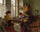 The violinist in love in hallway