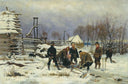 In Winter by Ivan Tvorozhnikov — rural oil painting wall art, Realism