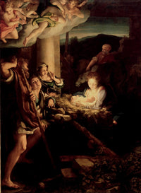 Adoration of the Shepherds (The Holy Night) by Correggio — hand-painted cultural oil painting reproduction on canvas