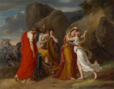 Psyche Bidding Farewell to Her Family by Marie-Guillemine Benoist — oil painting reproduction