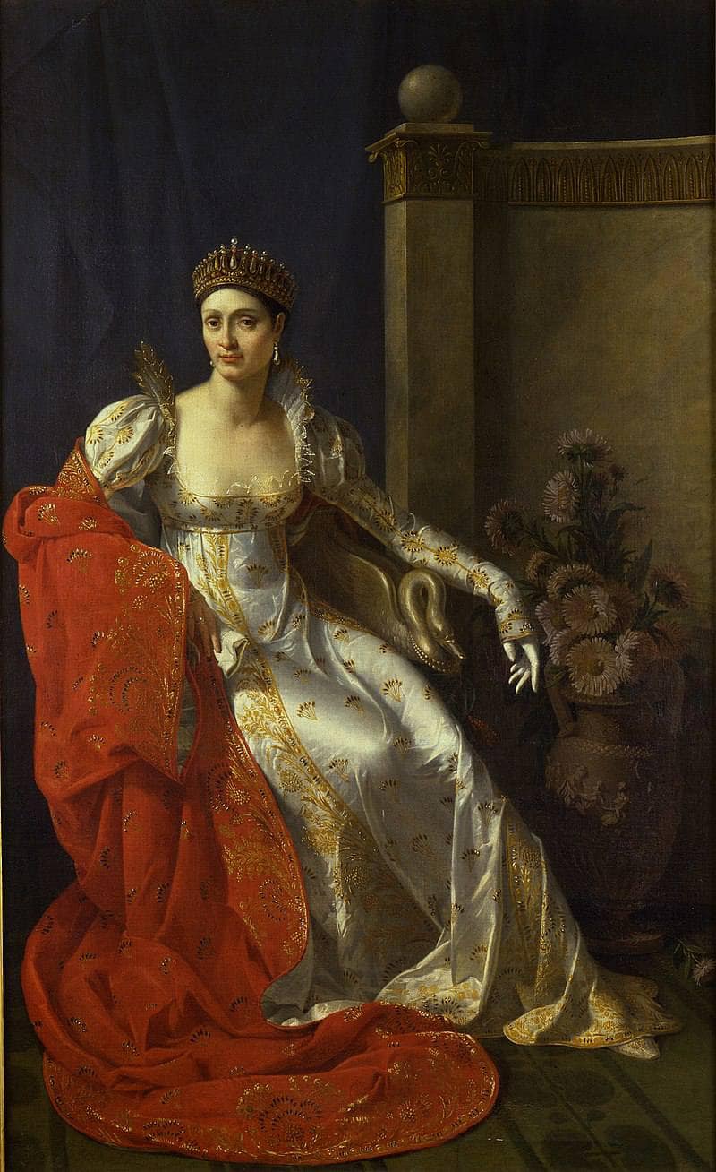 Portrait of Elisa Bonaparte, Grand Duchess of Tuscany by Marie-Guillemine Benoist — hand-painted portrait oil painting reproduction on canvas