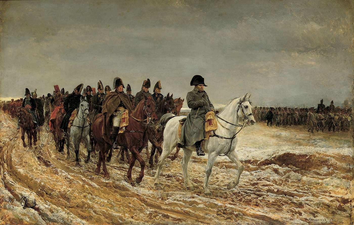 1814. Campagne de France (Napoleon and his staff returning from Soissons after the Battle of Laon) - Ernest Meissonier