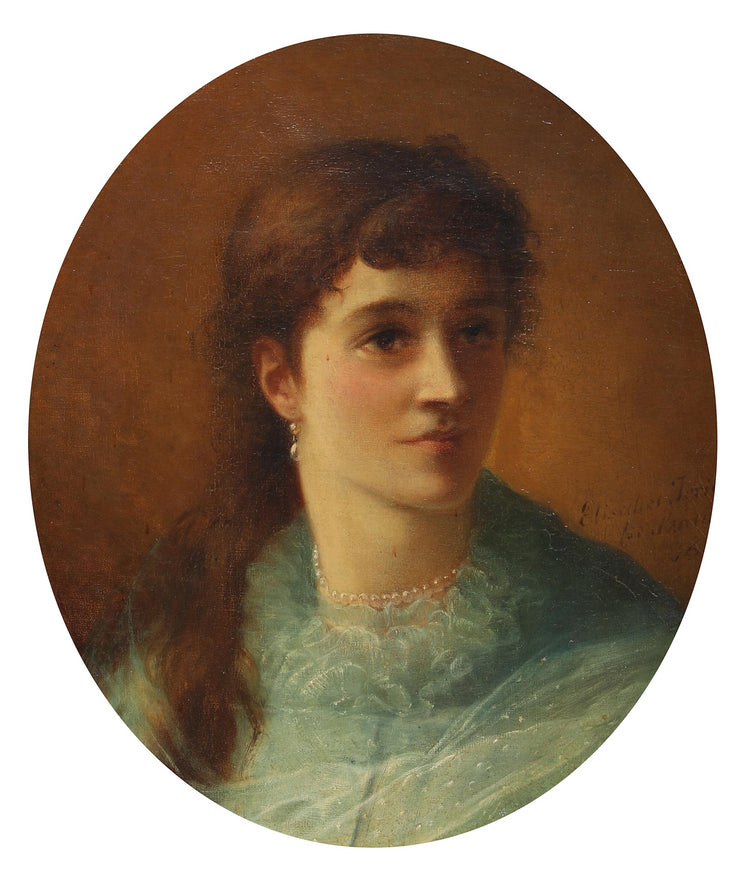 Portrait of the adopted daughter, Sarah Kaas née Heiberg - Elisabeth Jerichau-Baumann