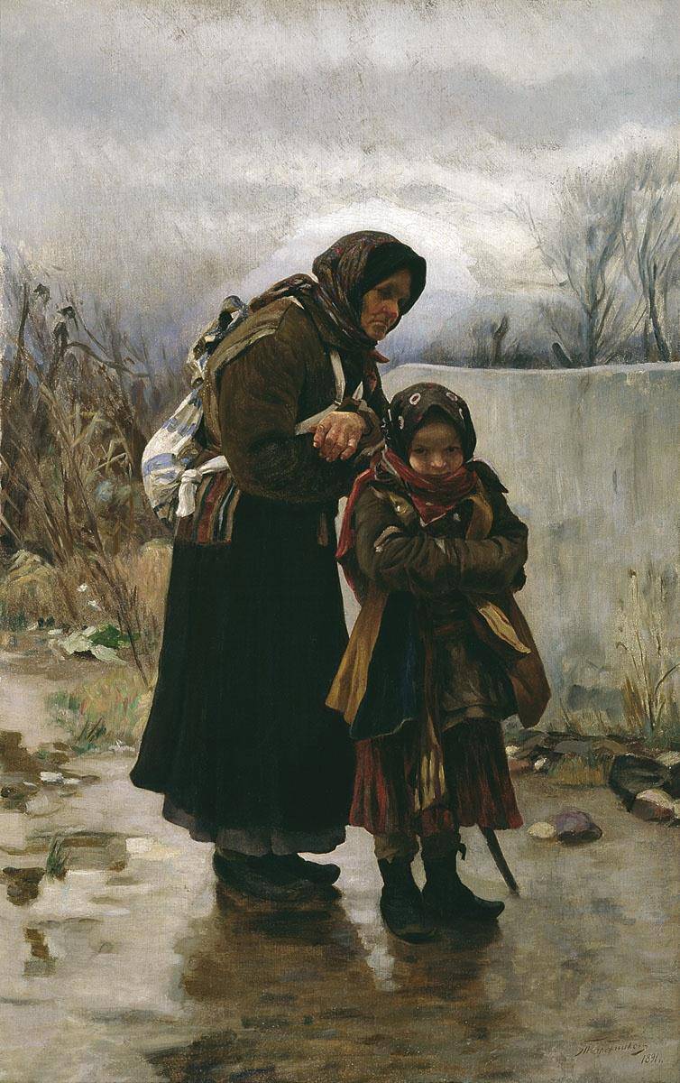 Grandmother and granddaughter