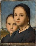 The Sisters by Ottilie Wilhelmine Roederstein — children oil painting wall art