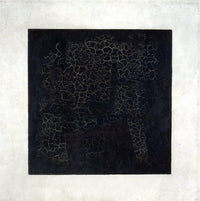 Black Suprematistic Square by Kazimir Malevich — hand-painted abstract oil painting reproduction on canvas