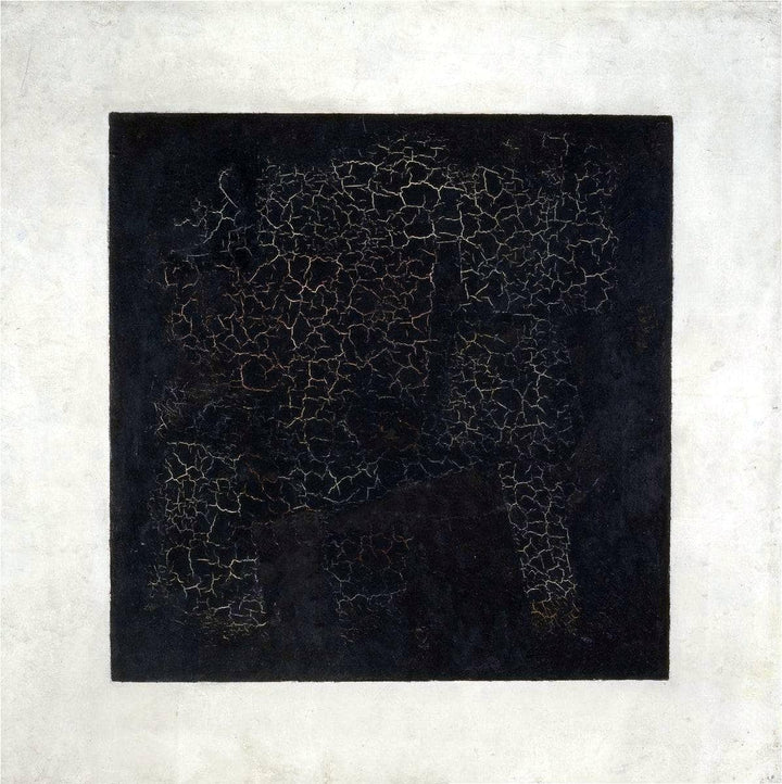 Black Suprematistic Square by Kazimir Malevich — hand-painted abstract oil painting reproduction on canvas