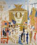 The Cathedrals of Wall Street by Florine Stettheimer — religious oil painting wall art